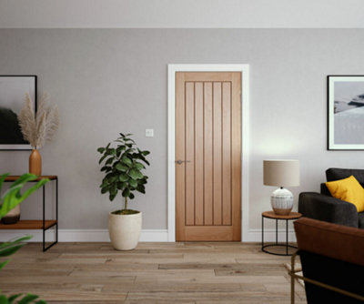 Cottage Oak Panel Door 2040 x 826mm