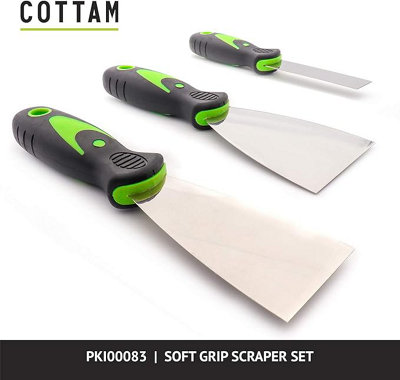 Cottam Soft Grip Scraper Set (Set of 3)