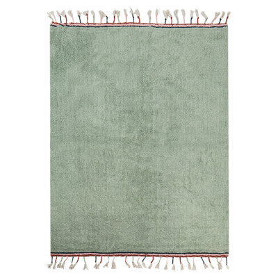 Cotton Area Rug 140 x 200 cm Green CAPARLI