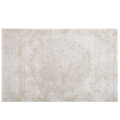 Cotton Area Rug 160 x 230 cm Beige BEYKOZ