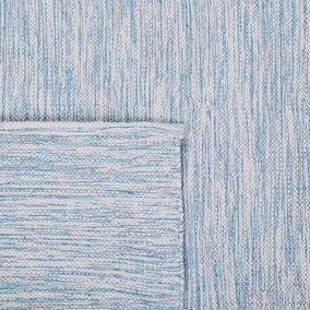 Cotton Area Rug 160 x 230 cm Light Blue DERINCE