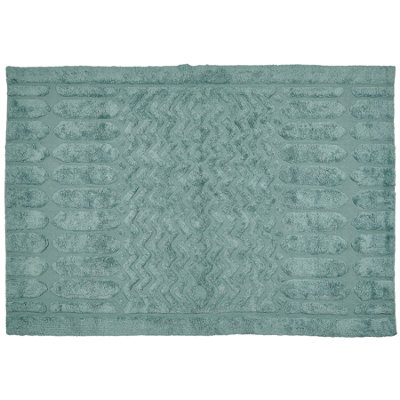 Cotton Area Rug 160 x 230 cm Mint SIRNAK