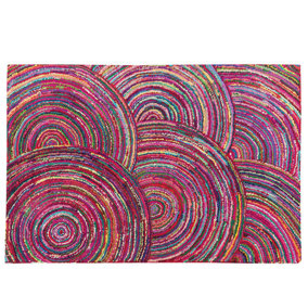 Cotton Area Rug 160 x 230 cm Multicolour KOZAN