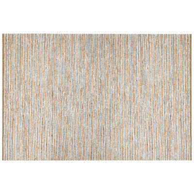 Cotton Area Rug 200 x 300 cm Beige and White BARKHAN