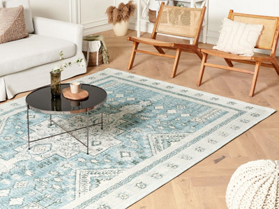Buy Cotton Area Rug 200 x 300 cm Mint Green FULLA at B&Q