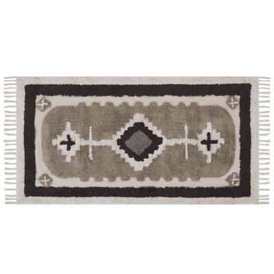 Buy Cotton Area Rug 80 x 150 cm Beige GEYVE at B&Q