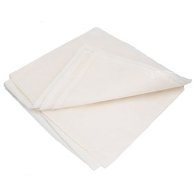 Cotton Dust Sheets Double Protection Polythene Backing Decorating 10 x 8 Feet