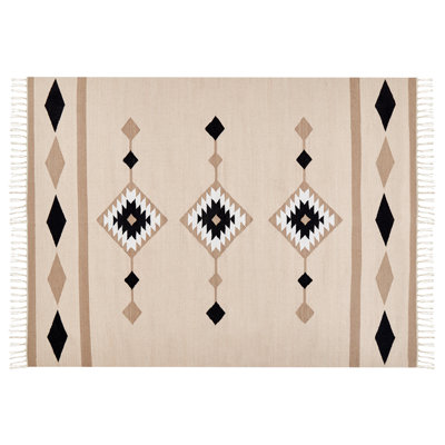 Cotton Kilim Area Rug 140 x 200 cm Multicolour BERDIK