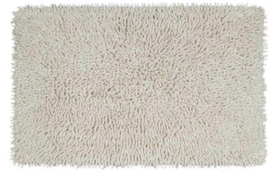 Cotton Loop Shaggy Bath Mat Natural 50x80cm - 3