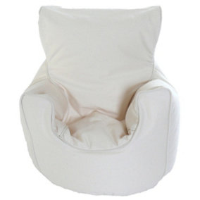 Cotton Twill Natural Bean Bag Arm Chair Toddler Size