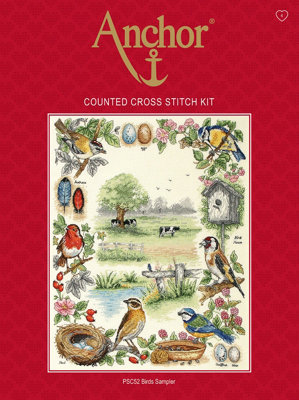 Counted Cross Stitch Kit: Sampler: Birds - Anchor