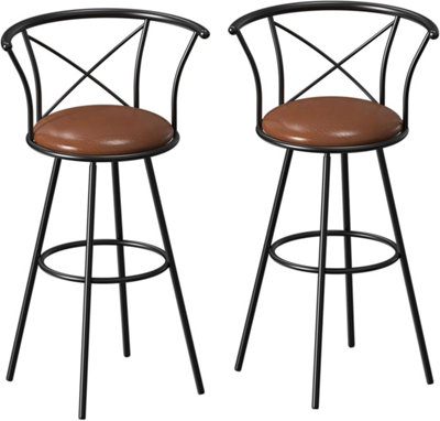 Counter Height Barstools Set of 2 for Kitchen Island & Pub