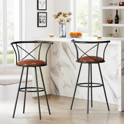 Counter Height Barstools Set of 2 for Kitchen Island & Pub