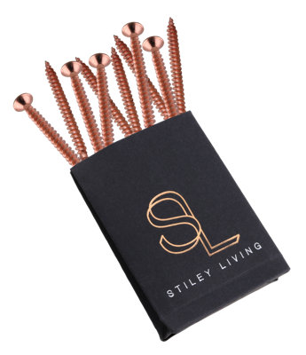 Countersunk Screws 5mm X 60mm (Pack Of 10) Polished Copper Price Comparisons | Compare The Build