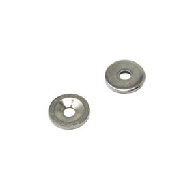 Countersunk Steel Disc for Using Magnets, Hang Artwork or Noticeboards - 15mm dia x 2mm thick x 4.2mm - Pack of 10