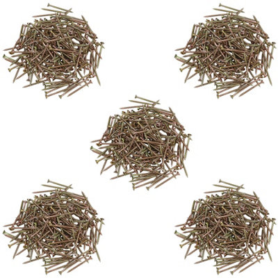 Countersunk Wood Screws 4.0 x 50mm Serrated Edge Prevent Splitting PZ2 1000pc