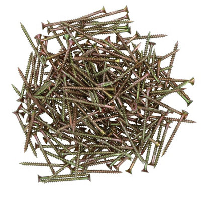 Countersunk Wood Screws 4.0 x 50mm Serrated Edge Prevent Splitting PZ2 200pc