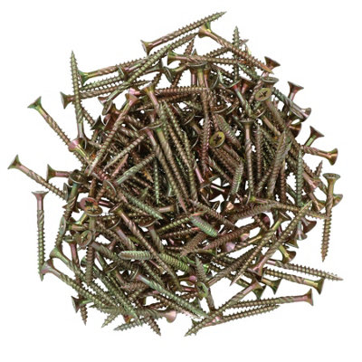Countersunk Wood Screws 5.0 x 50mm Serrated Edge Prevent Splitting PZ2 200pc