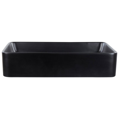 Countertop Basin 510 x 340 mm Black CHIVANA