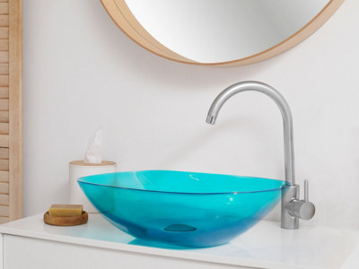 Countertop Basin 540 x 360 mm Turquoise MOENGO