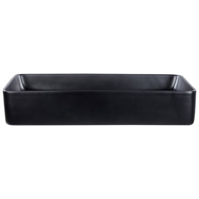 Countertop Basin 610 x 350 mm Black ULUA