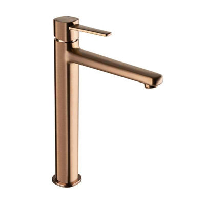 Countertop Bathroom Basin Mixer Tap Tall Copper Bronze GLAMOUR