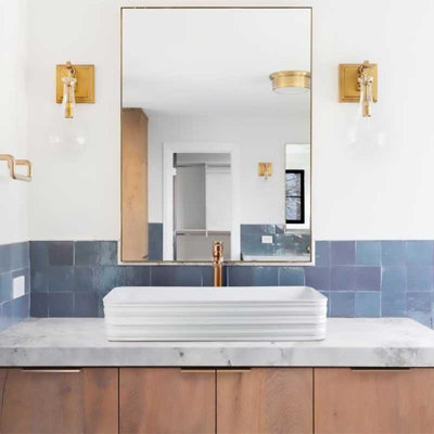 Countertop Bathroom Basin Mixer Tap Tall Copper Bronze GLAMOUR - 4