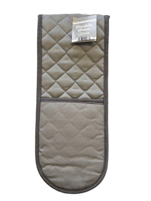Country Club Double Oven Glove Grey