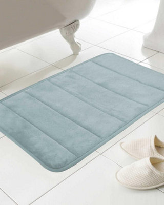 Country Club Everyday Memory Foam Bath Mat Duck Egg 43x61cm