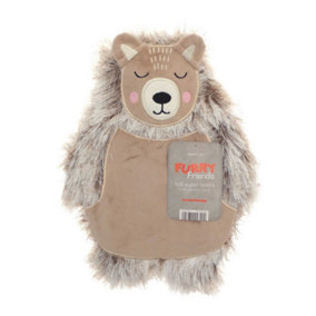 Country Club Furry Friends Animal Hot Water Bottle Brown Bear