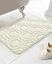 Country Club Geo Memory Foam Bath Mat Cream 43x61 cm