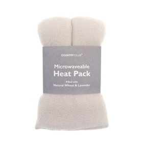 Country Club Microwaveable Heat Pack filled with Natural Wheat and Lavender Cream