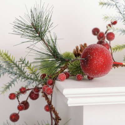 Country Hedgerow Xmas Table Decoration Christmas Garland - 180cm - 4