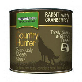 Country Hunter Meals Dog Can Rabbit With Cranberry 600g x 6