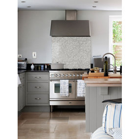Country Living Acanthus Leaf Stone Glass Kitchen Splashback 900mm x 750mm