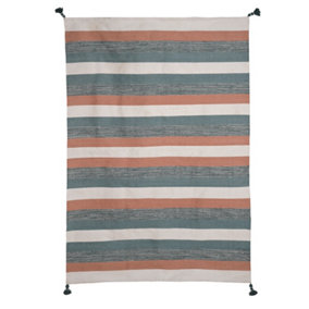 Country Living Outdoor Large Woven Striped Rug