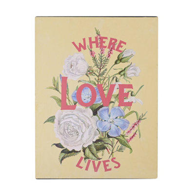 Country Living Wall Plaque - Where Love Lives