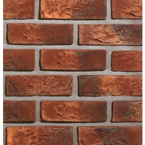 Country Red Brick Slips - 3 m2 - 3 boxes  MyDecorativeStone