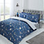 Country Toile Duvet Set Double Navy