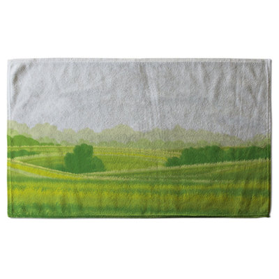 countryside landscape illustration (Bath Towel) / Default Title Price Comparisons | Compare The Build