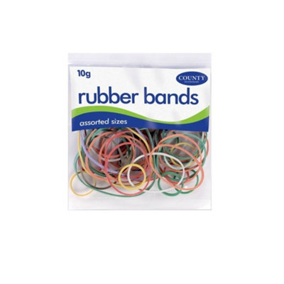 County Stationery Rubber Bands (Pack of 36) Multicoloured (One Size) Price Comparisons | Compare The Build