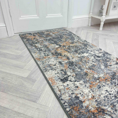 Couture Charcoal/Copper 52023-3616 Hall Runner Carpet Runner Rug