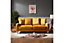 Covent 3 Seater Sofa With Scatter Back Cushions, Mustard Velvet