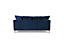 Covent 3 Seater Sofa With Scatter Back Cushions, Navy Blue Velvet
