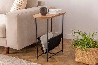 Accent table with on sale magazine rack