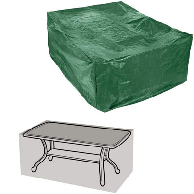 Cover for Garden Table and Chairs - Lightweight - Durable & Waterproof - Protects from rain and dust - Strong woven Polyethylene