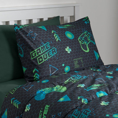 Coverless 10.5 Tog Gaming Duvet Pillowcase Kids Quilt Soft Bedding Set Single - 3