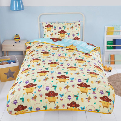 Coverless Duvet Cover Hey Duggee Kids Reversible 4.5 TOG Bedding Set - Junior