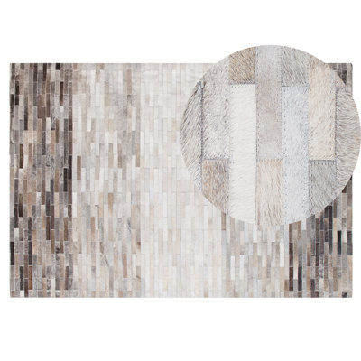 Cowhide Area Rug 140 x 200 cm Multicolour SINNELI