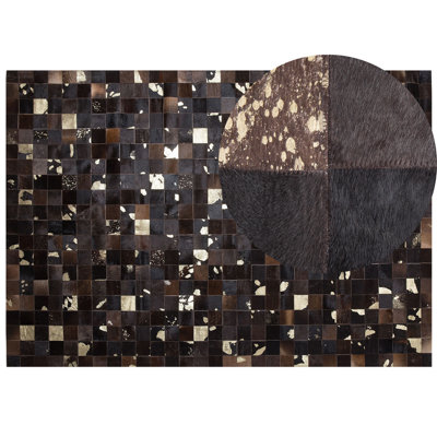 Cowhide Area Rug 160 x 230 cm Brown BANDIRMA